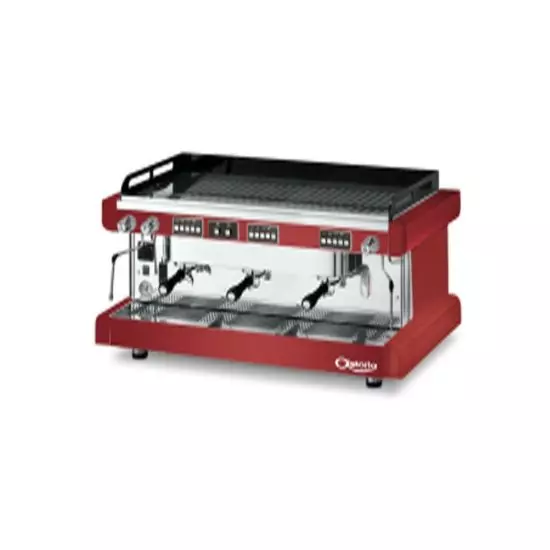 آلة الاسبريسو الأوتوماتيكية براتيك أفانت – 3 مجموعة – أحمر من أستوريا
