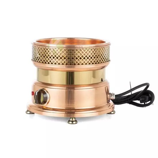 ماكينة صنع القهوة العربية بالرمل من الألومنيوم - 4 أكواب من جوني - بني معدني