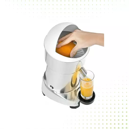 عصارة حمضيات وبرتقال أوتوماتيكية من الفولاذ المقاوم للصدأ من شيادو - فضي - الصورة 3