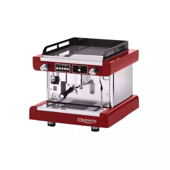 آلة الاسبريسو الأوتوماتيكية براتيك أفانت – 1 مجموعة – أحمر من أستوريا
