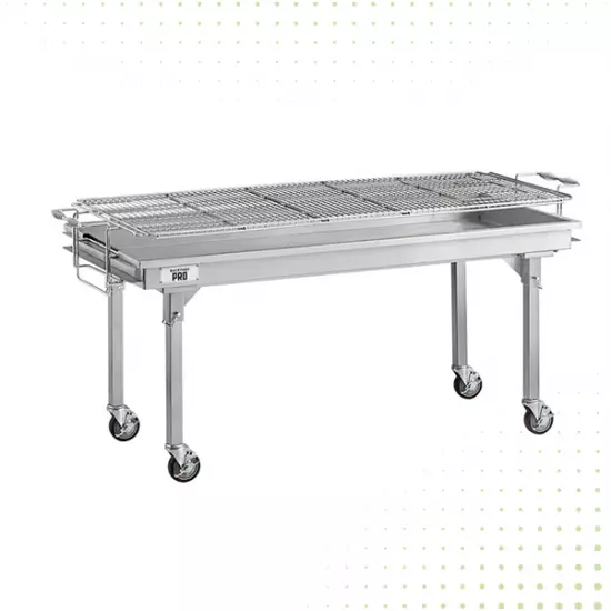 شواية فحم من الفولاذ المقاوم للصدأ – 152سم من ستار نت