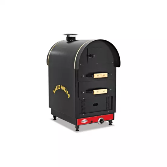 فرن بطاطس كهربائي بنظام الأدراج – 2 درج من ايمبيرو – أسود