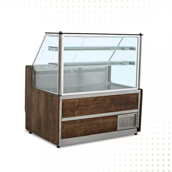 ثلاجة عرض اللحوم والمُقبلات – 200 سم من ايمبيرو – خشبي