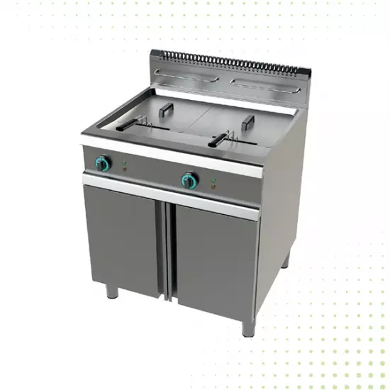 قلاية غاز من الفولاذ المقاوم للصدأ – 2 وعاء واحد سعة الوعاء 17 لتر