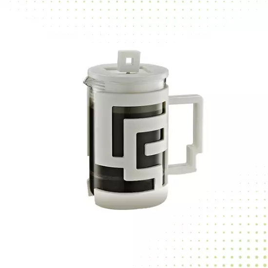 أداة صنع القهوة الفرنسية بالكبس - سعة 800 مل من تيامو - ابيض