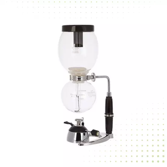 أداة السايفون لإعداد القهوة - مزودة بموقد وحامل سعة 600 مل - من تيامو