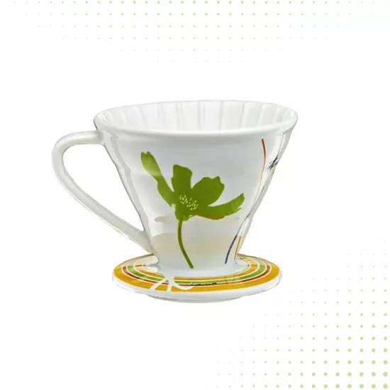 وعاء ترشيح وأداة التقطير من تيامو - أبيض وأخضر