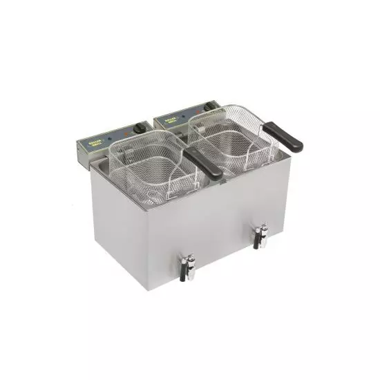 قلاية كهربائية توضع على الأسطح – 2 حوض 8 لتر للحوض الواحد من رولر غريل