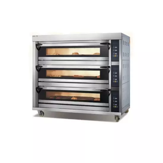 فرن احترافي يعمل بالغاز – 3 طابق (نسخة الـ 9 صواني) من بيوكيت