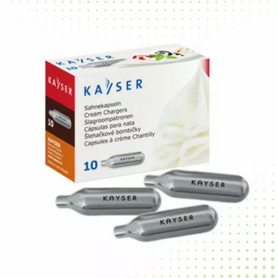 كبسولة غاز لشحن خفاقات الكريمة - 10 قطع من تيلير