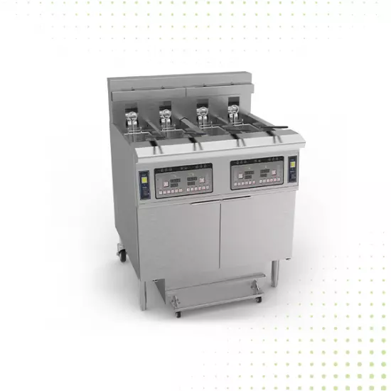 قلاية كهربائية مع 4 حوض من الفولاذ المقاوم للصدأ تعمل بالتحكم الرقمي - 46.4 لتر من بيوكيت