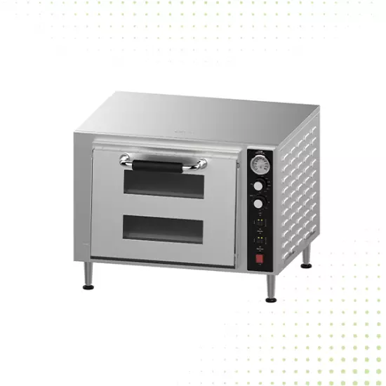 فرن بيتزا كوارتز من الفولاذ المقاوم للصدأ - 2 طابق من ماي فير
