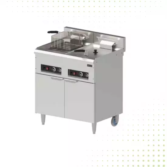 مقلاة كهربائية من الفولاذ المقاوم للصدأ وعاءين – 14 لتر من ماي فير