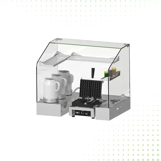 محطة طهي وتقديم وافل مفردة توضع على الأسطح من الفولاذ المقاوم للصدأ - من ماي فير