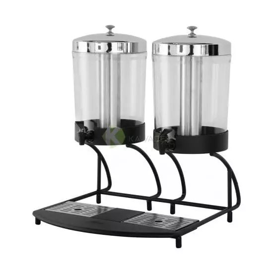 موزعة عصير - 2 وعاء سعة 8 لتر للوعاء الواحد من ماي فير - أسود