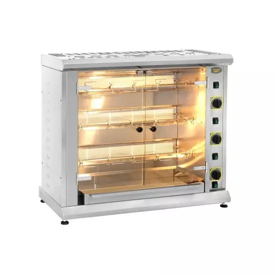 شواية دجاج غاز – سعة 6-12 حبة من رولر غريل