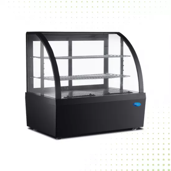 ثلاجة عرض توضع على الأسطح مع 2 رف – 100 لتر من بيوكيت - أسود