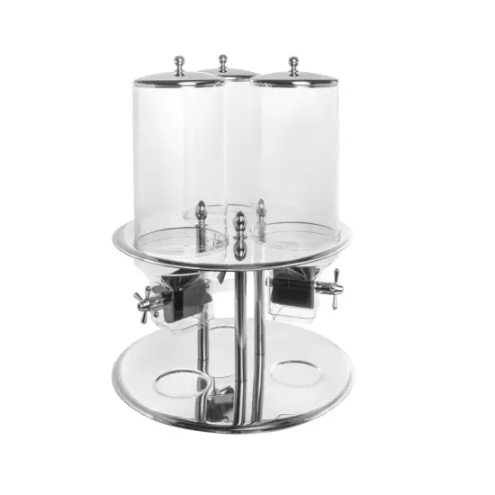 موزعة حبوب ومكسرات 3 خرانات بسعة 5 لتر من بيوكيت