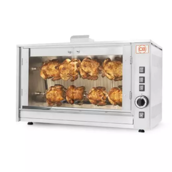 شواية دجاج كهربائية بأسياخ فردية دوارة - 2 سيخ من سي بي