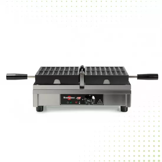 صانعة وافل شوروز كهربائية مفردة من الفولاذ المقاوم للصدأ - 180 درجة من كرامبوز