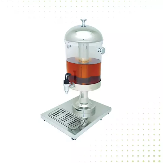 موزعة مشروبات بعمود تبريد مركزي - 9 لتر من بيوكيت - فضي